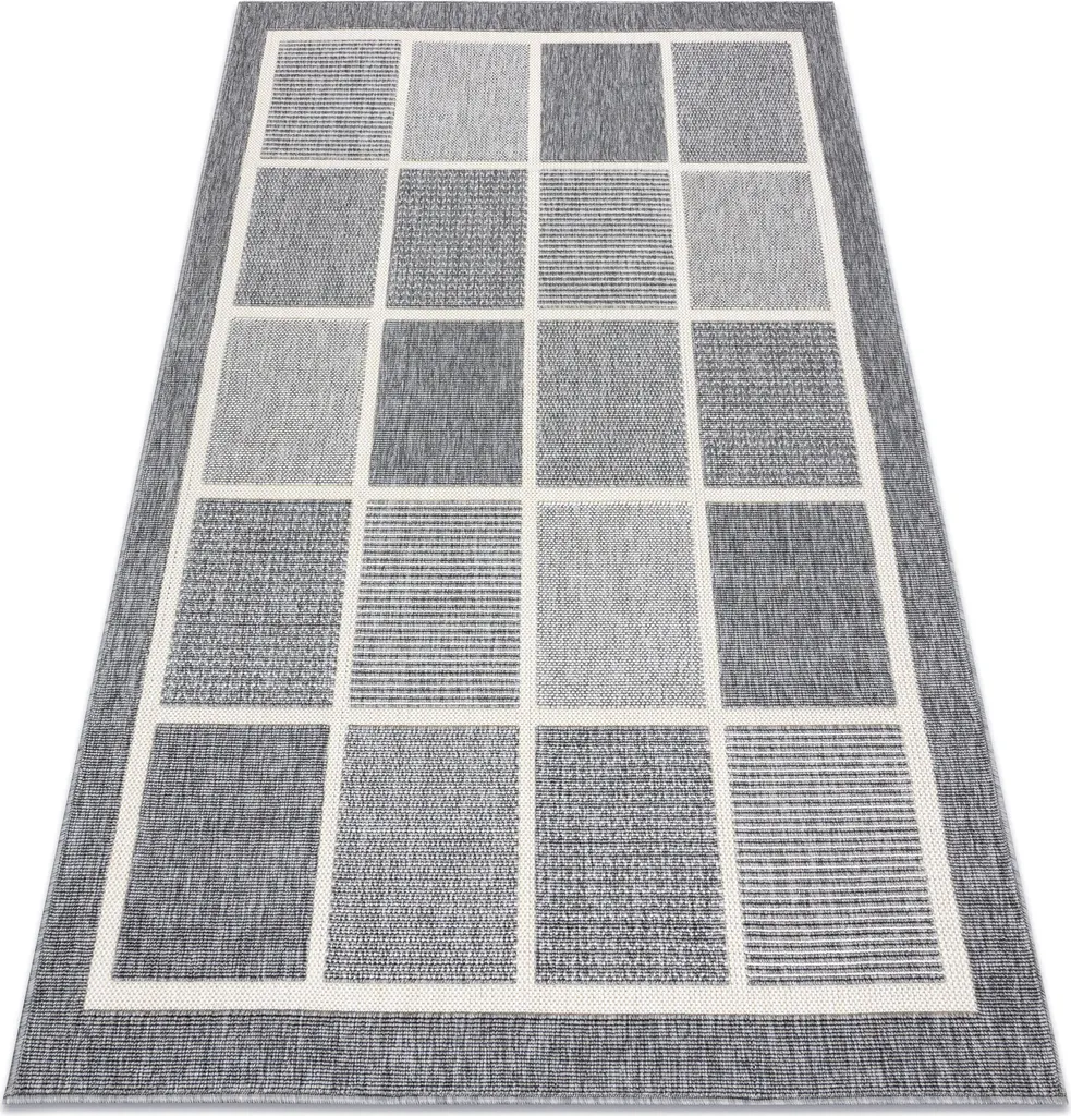Tapis bouclé gris 80x150 cm SPRING 20426332 robuste effet naturel
