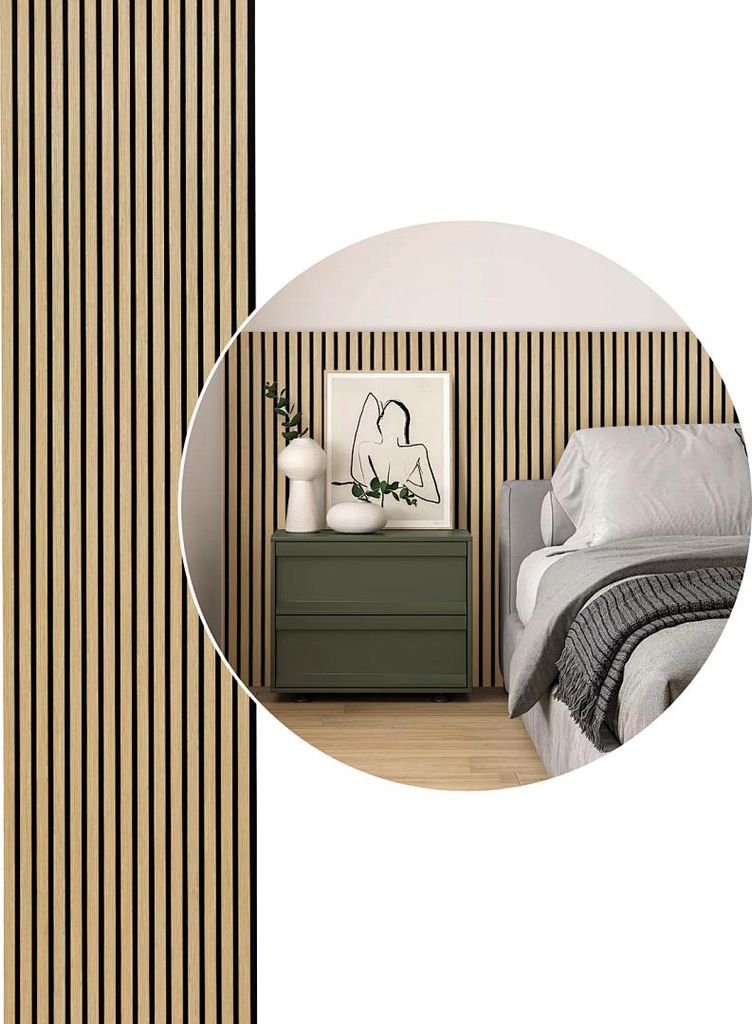 Ikodm 2x Akustikpaneel Holz 120x60 cm Wandpaneele Produktbild 
