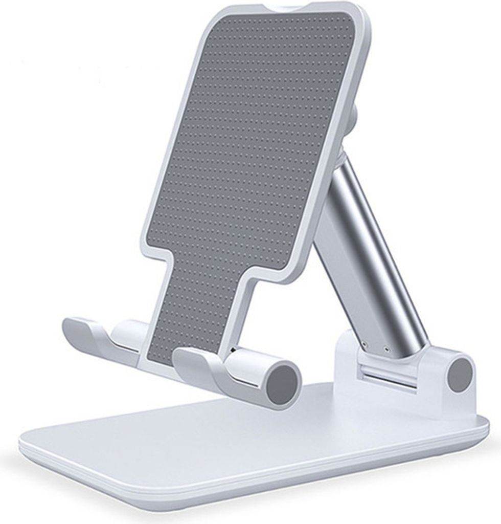 Handyhalter Stand Einstellbare Tablet-Desktophalterung für IPhone IPad weiß