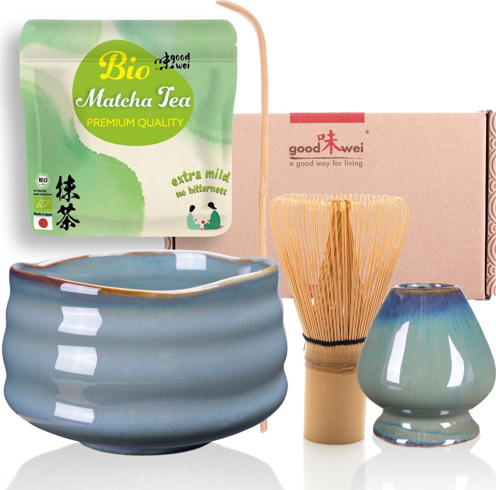 Matcha Set "Menouseki" s 30 g prémiovej organickej matchy Obrázok produktu 