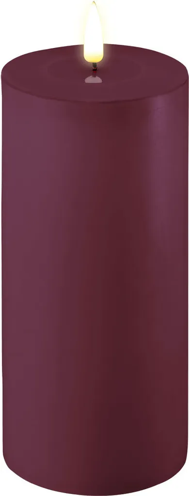 Candela LED Professionale Deluxe Homeart Viola | Timer e Real Flame