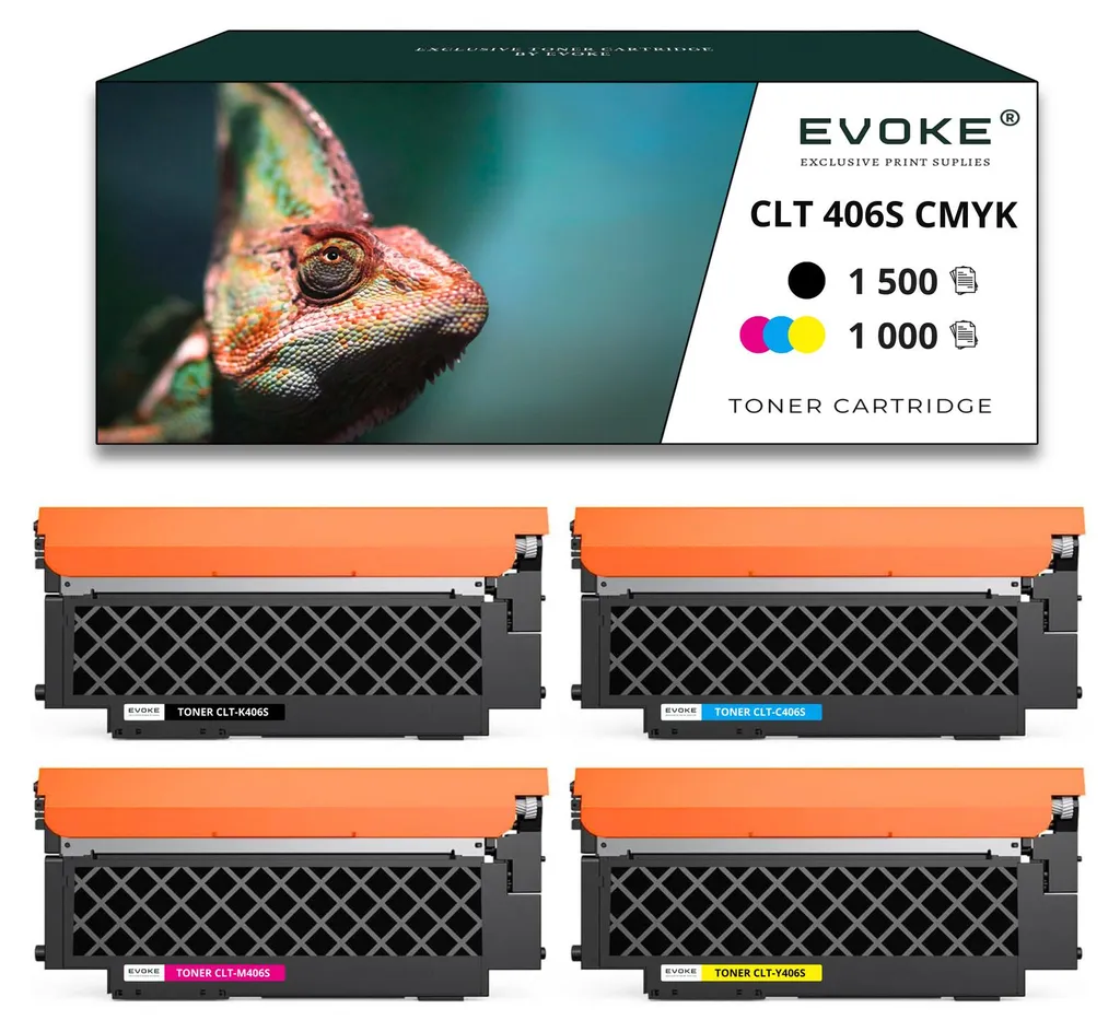 Set 4 Toner Compatibili Samsung CLT-406S per CLP-360 CLX-3305FN