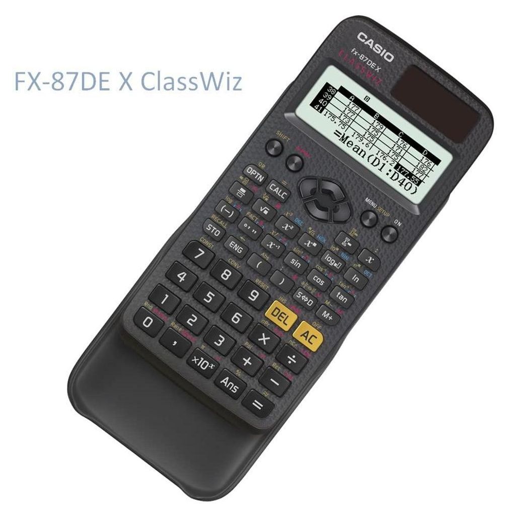Calculatrice Scientifique Casio Fx-87DE X ClassWiz + Housse Turquoise WYNGS - Pack Base Avec Garantie 5 Ans