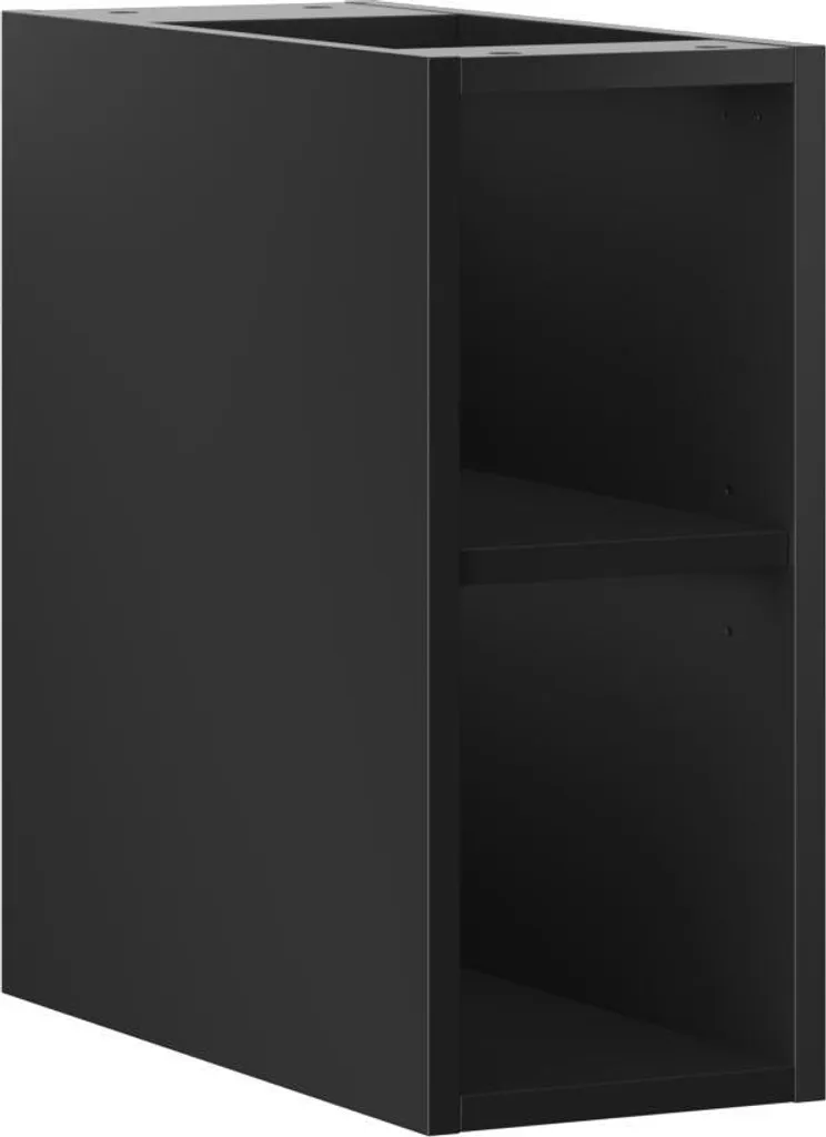 Mexen Box-A Armoire ouverte avec étagère 20 cm, Noir mat 91AX2-0200-470-0-71