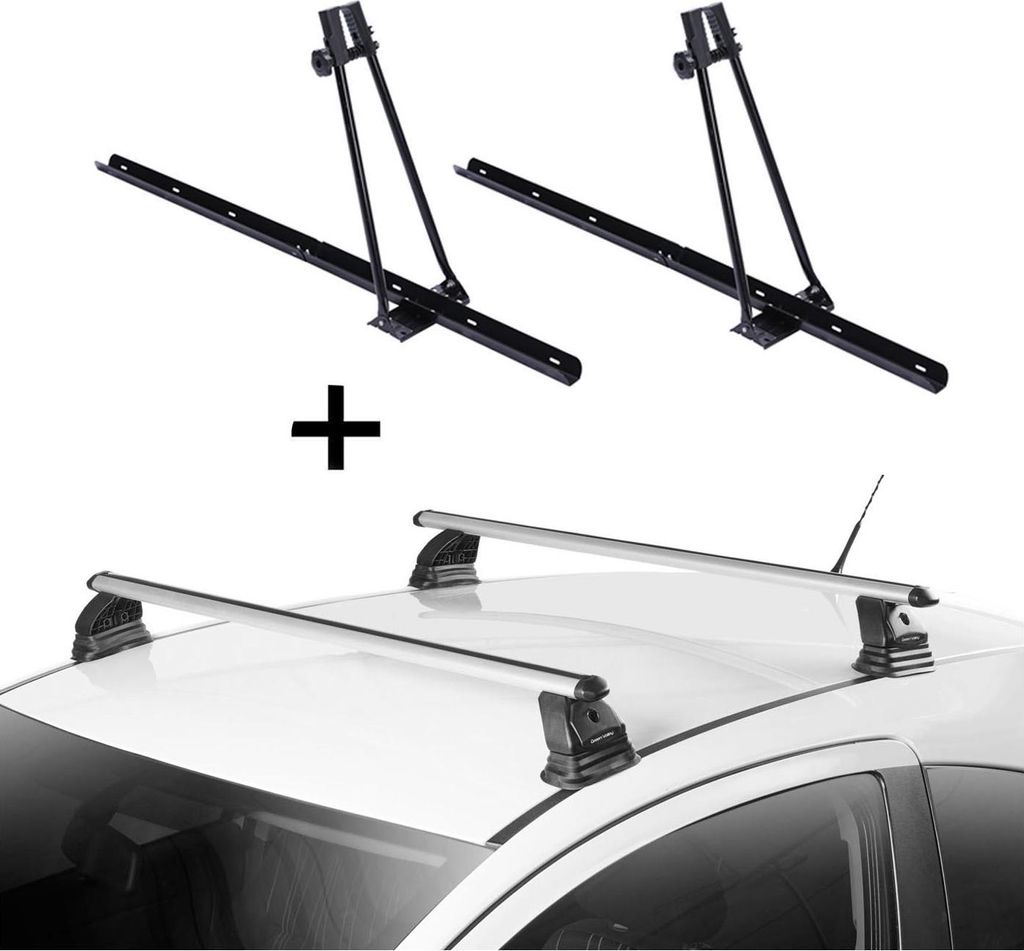 2x Fahrradträger ORION + Dachträger VDP EVO ALU kompatibel mit für Peugeot 4008 5 Türer 2012-2017