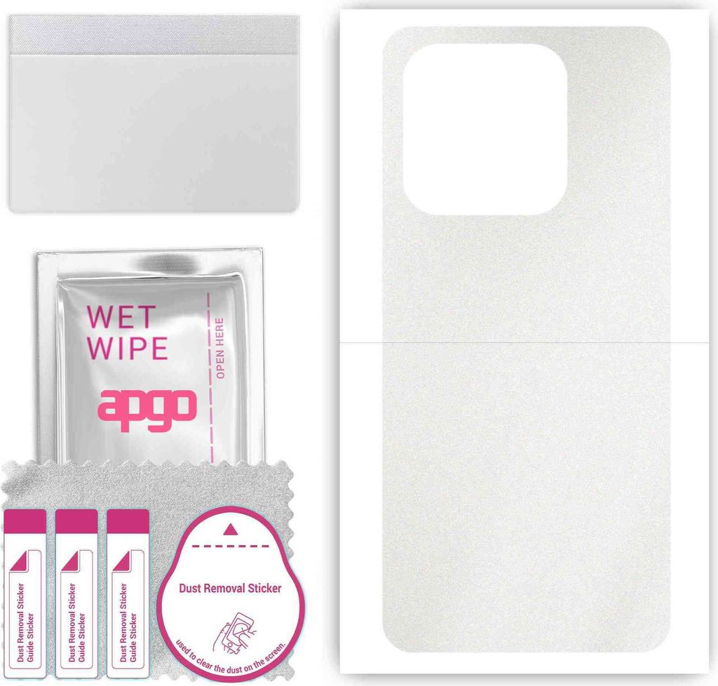 apgo Rückseite Schutzfolie, Skin, kompatibel mit Honor X8A, Hinten Displayschutzfolie aus Vinylfolie, kratzfest, einfache Montage - Matt Transparent