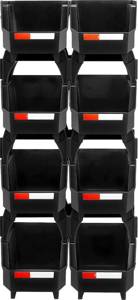 Boîtes de Rangement pour Libérer de l'Espace - Set de 8 Bacs Gerbables - 12