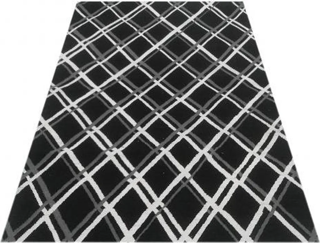 Tapis Kelim JP 11183 Noir/Blanc 160x230 cm : Anti-Poussière et Chic
