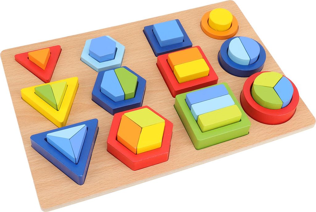 Sortierblock aus Holz mit geometrischer Form für Kinder, passendes Puzzle-Brett, Lernspielzeug