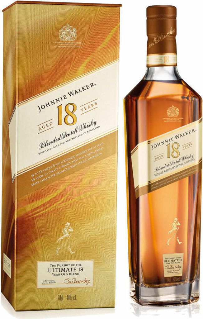 Johnnie Walker Aged 18 anni, blended whisky, Scotch, alcol, Immagine del prodotto 