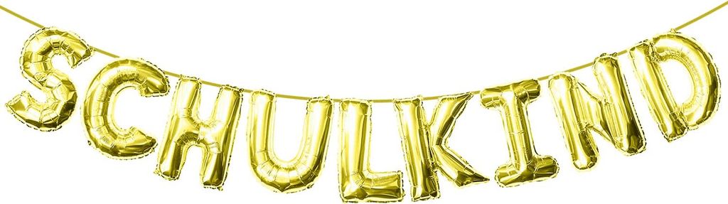 Oblique Unique Schulkind Folienballon Girlande Produktbild 