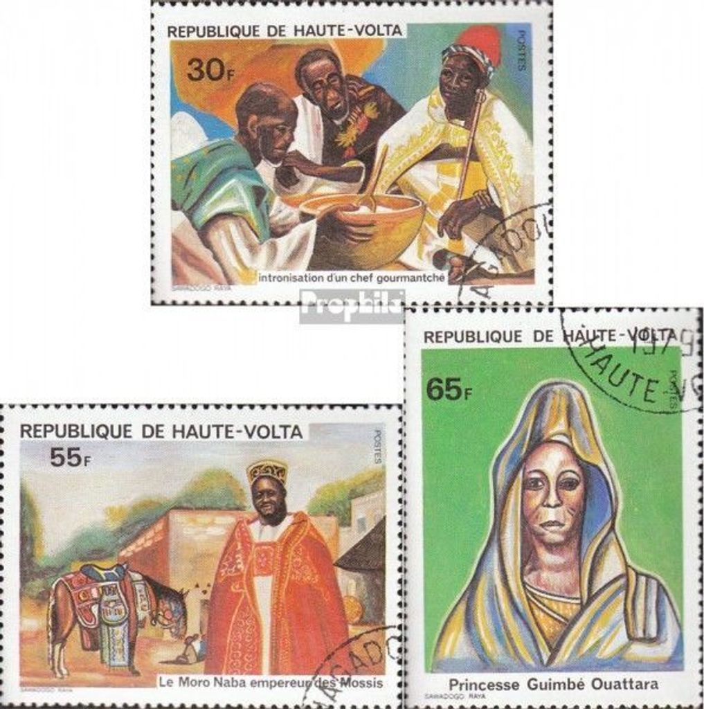 Briefmarken Obervolta 1980 Mi 800-802 (kompl.Ausg.) Produktbild 
