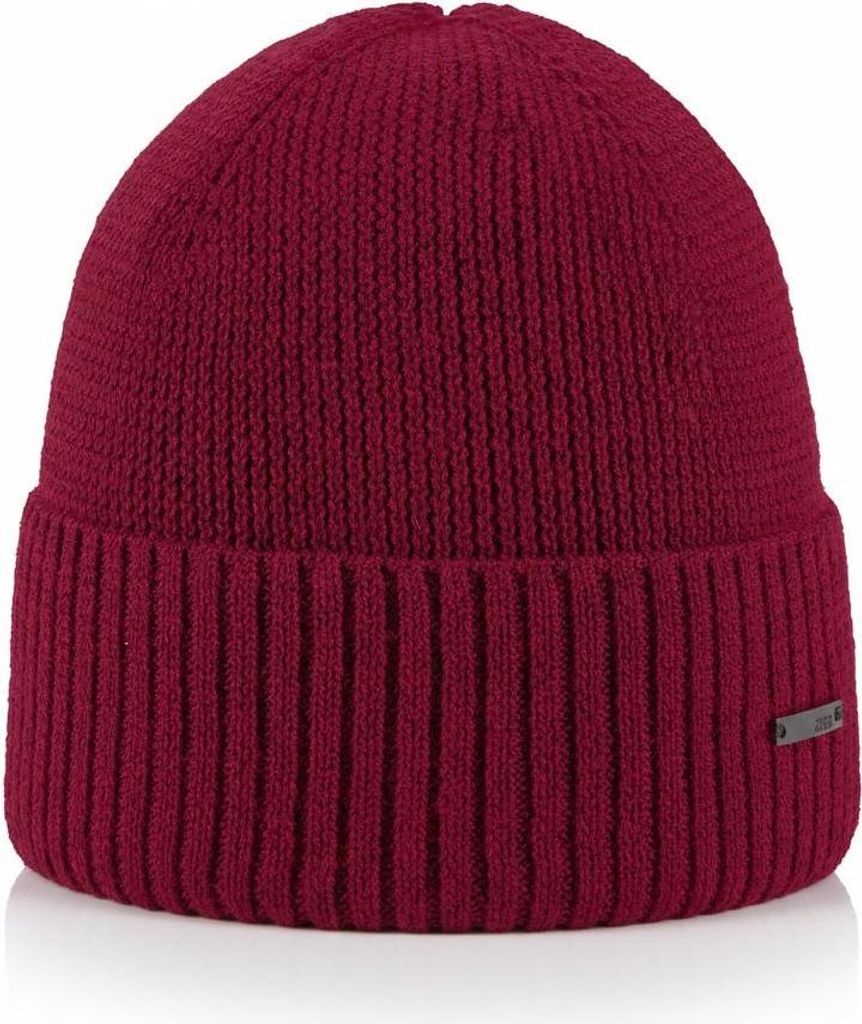 Areco Beanie mit Wolleanteil und Umschlag
