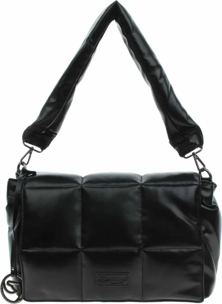 Grand Sac Cabas Noir pour Femme Remonte Q0716-00 en Synthétique Souple