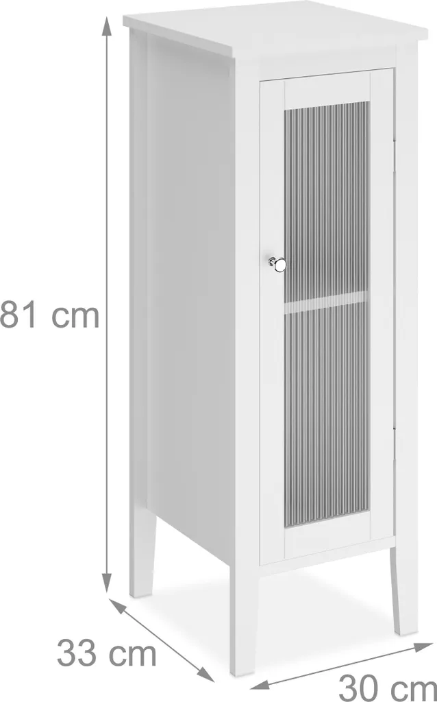 relaxdays Mobile bagno bianco 2 scomparti - 7