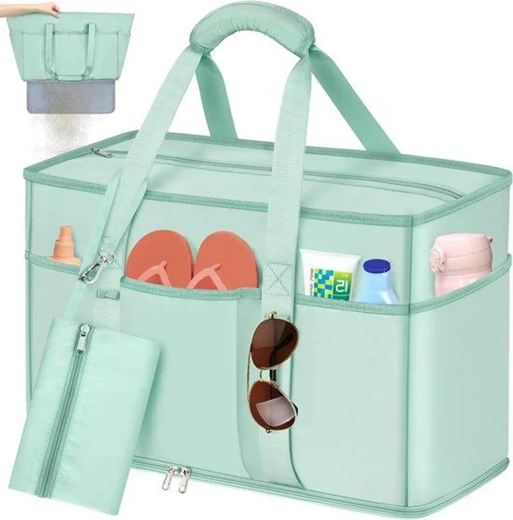 Grand sac de voyage 45L en nylon robuste avec compartiments multiples
