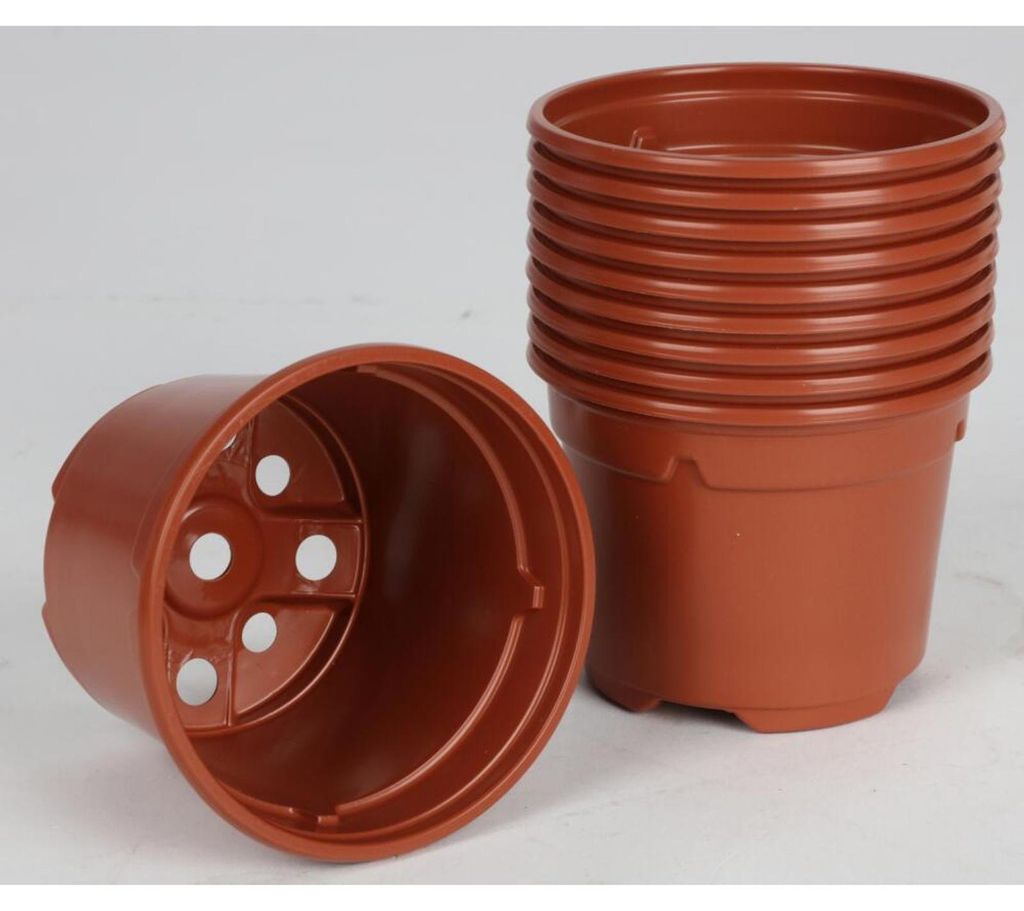 Anzuchttöpfe 10er 9cm Terracotta Pflanzschalen Aussaattopf Produktbild 