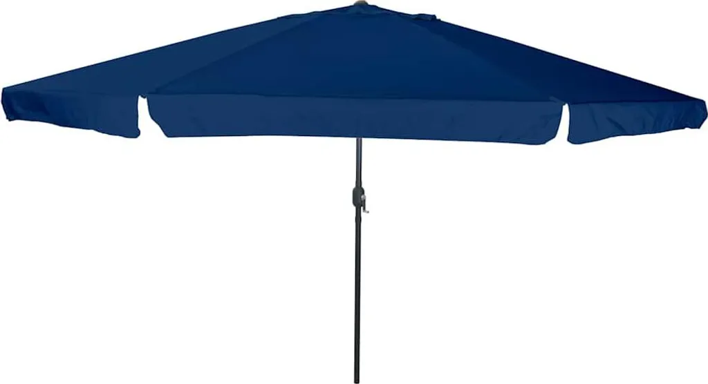 Parasol de jardin bleu azur 394x394 cm idéal pour vos repas en famille