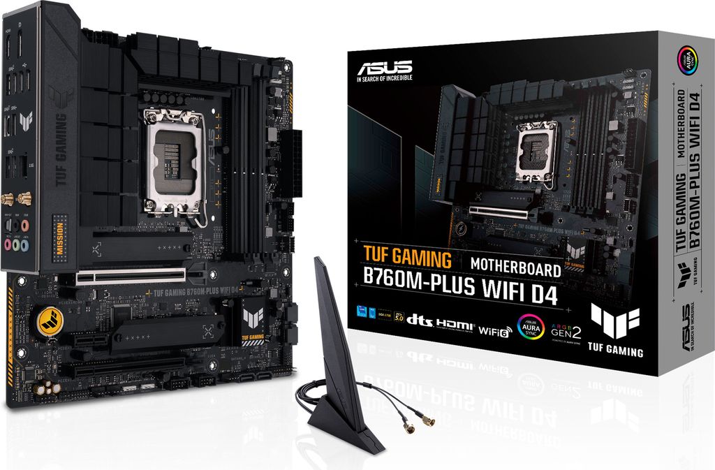 ASUS TUF GAMING B760M-PLUS WIFI D4 Intel B760 LGA 1700 micro ATX