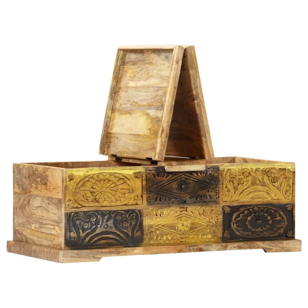 Table basse bois massif durable 100x50 cm pour salon robuste et stable