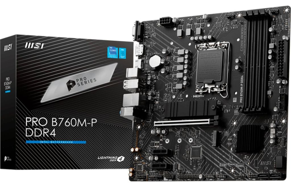 Základná doska MSI PRO B760M-P DDR4, Intel B760, Socket Obrázok produktu 
