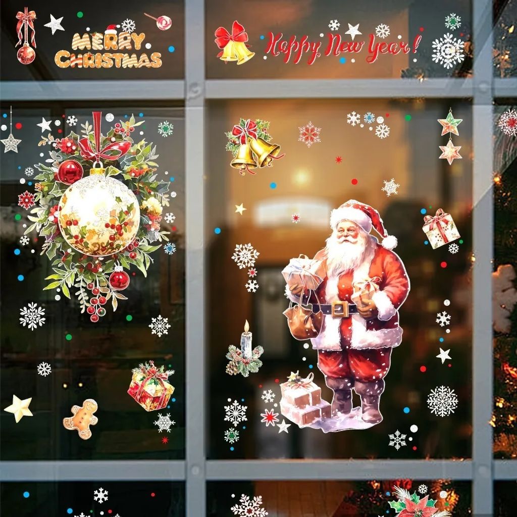 Frohe Weihnachten Wandaufkleber - Weihnachtsdekoration Typ2 KP34618