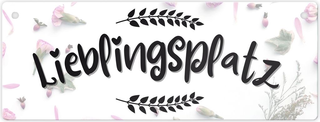 Lieblingsplatz Metallschild