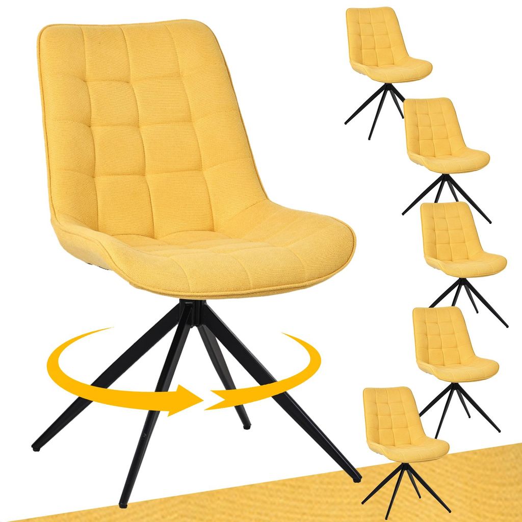 HOMAVO Esszimmerstühle (6er-Set) | Esszimmerstühle, Bürostuhl, Hocker, Schreibtischstuhl