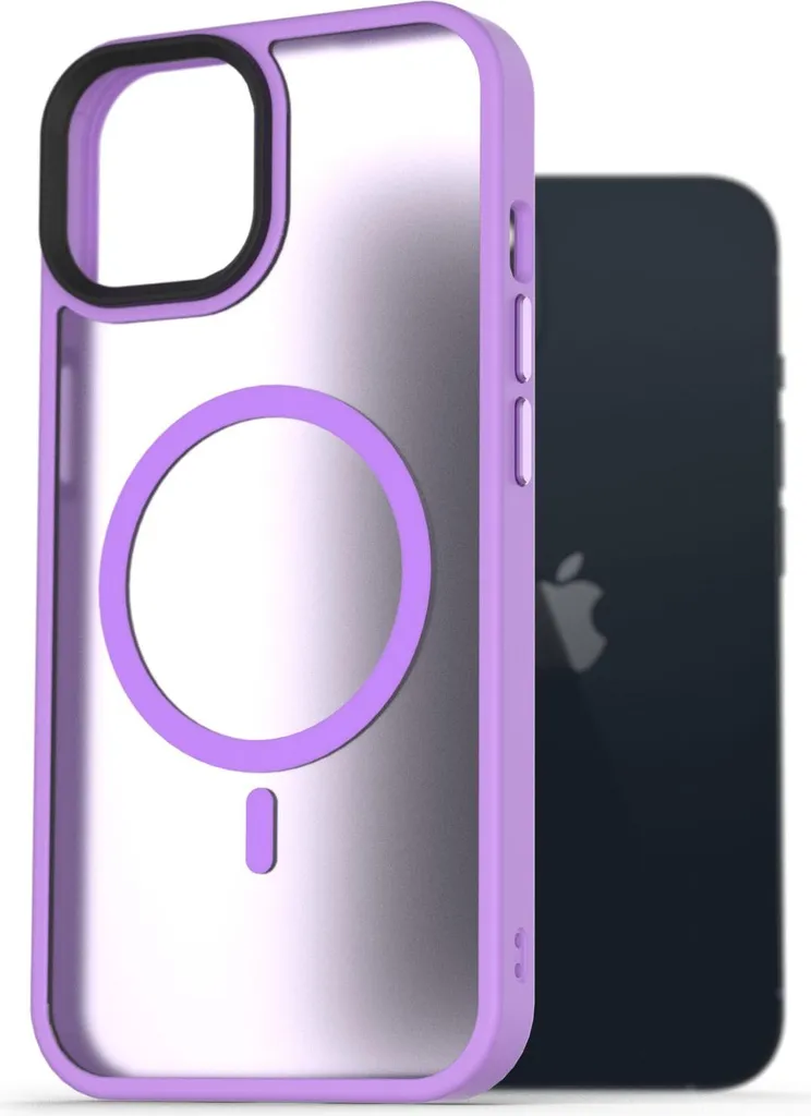 Offerta Cover iPhone 13 MagSafe AlzaGuard - Viola Opaco Antiscivolo