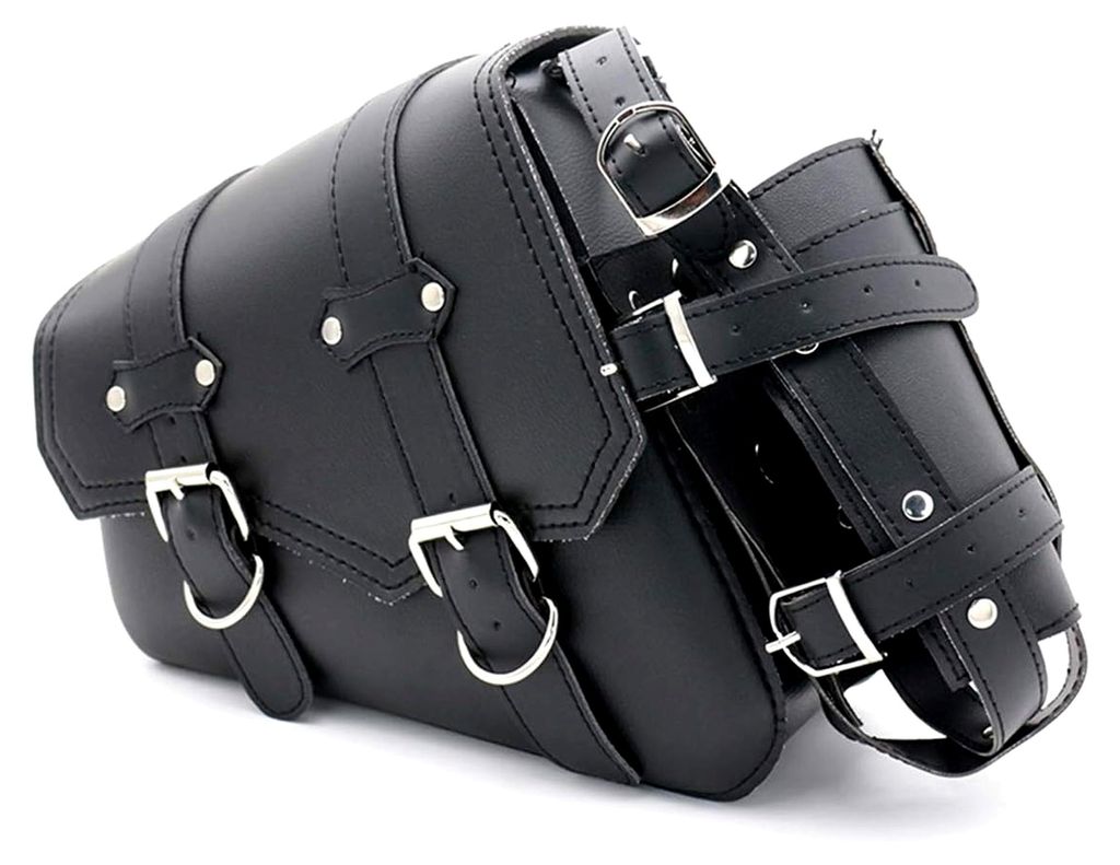 Universelle Motorrad Satteltaschen aus Kunstleder, seitliche Werkzeugtaschen für Motorräder (rechts)