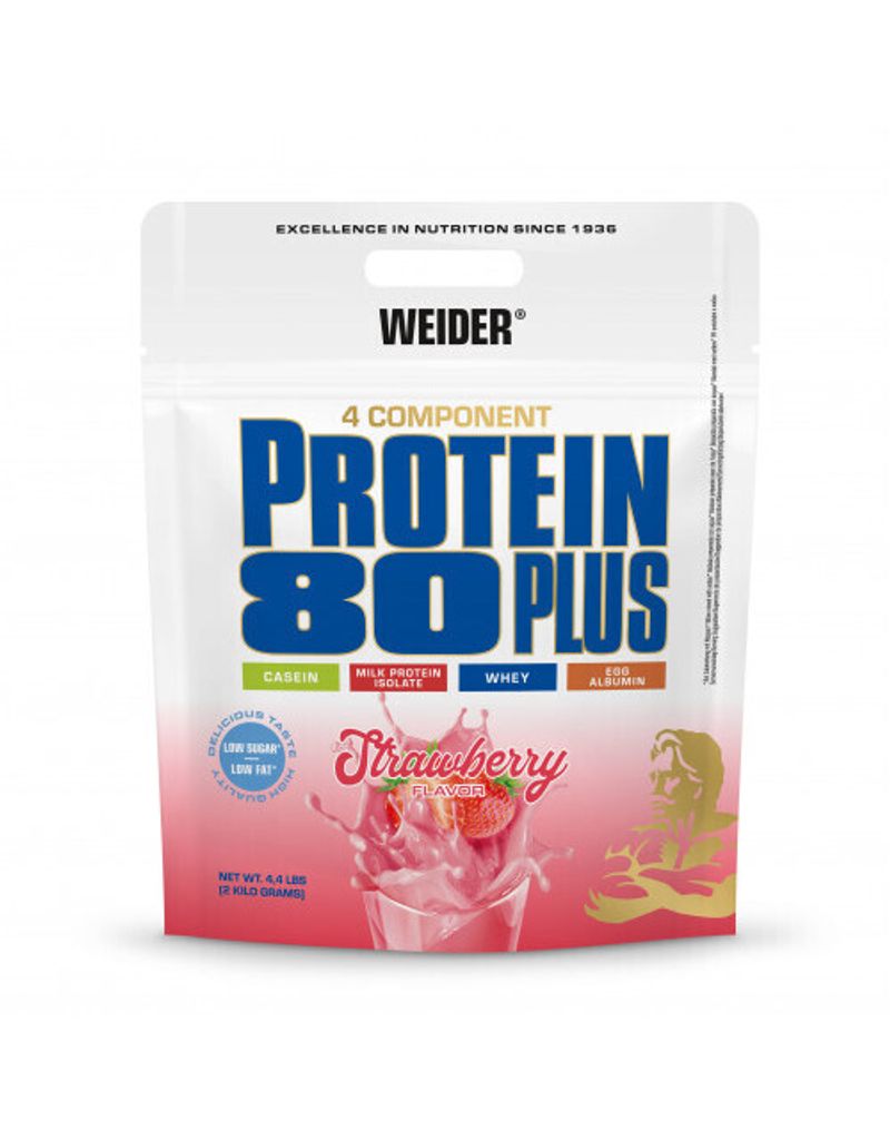 Weider Protein 80 Plus 2000 g fraise / Protéines à multi Image du produit 