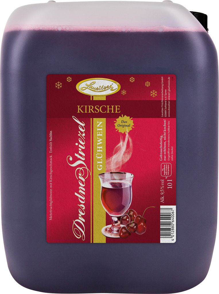 Dresdner Striezel Glühwein - Kirsch 10l Kanister Produktbild 