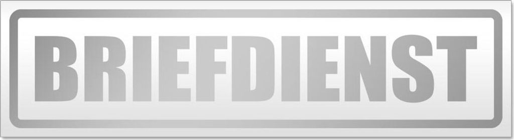 Briefdienst Magnetschild Schild magnetisch