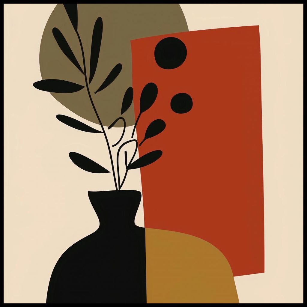 Plakat 80x80cm Dynamik der Komposition