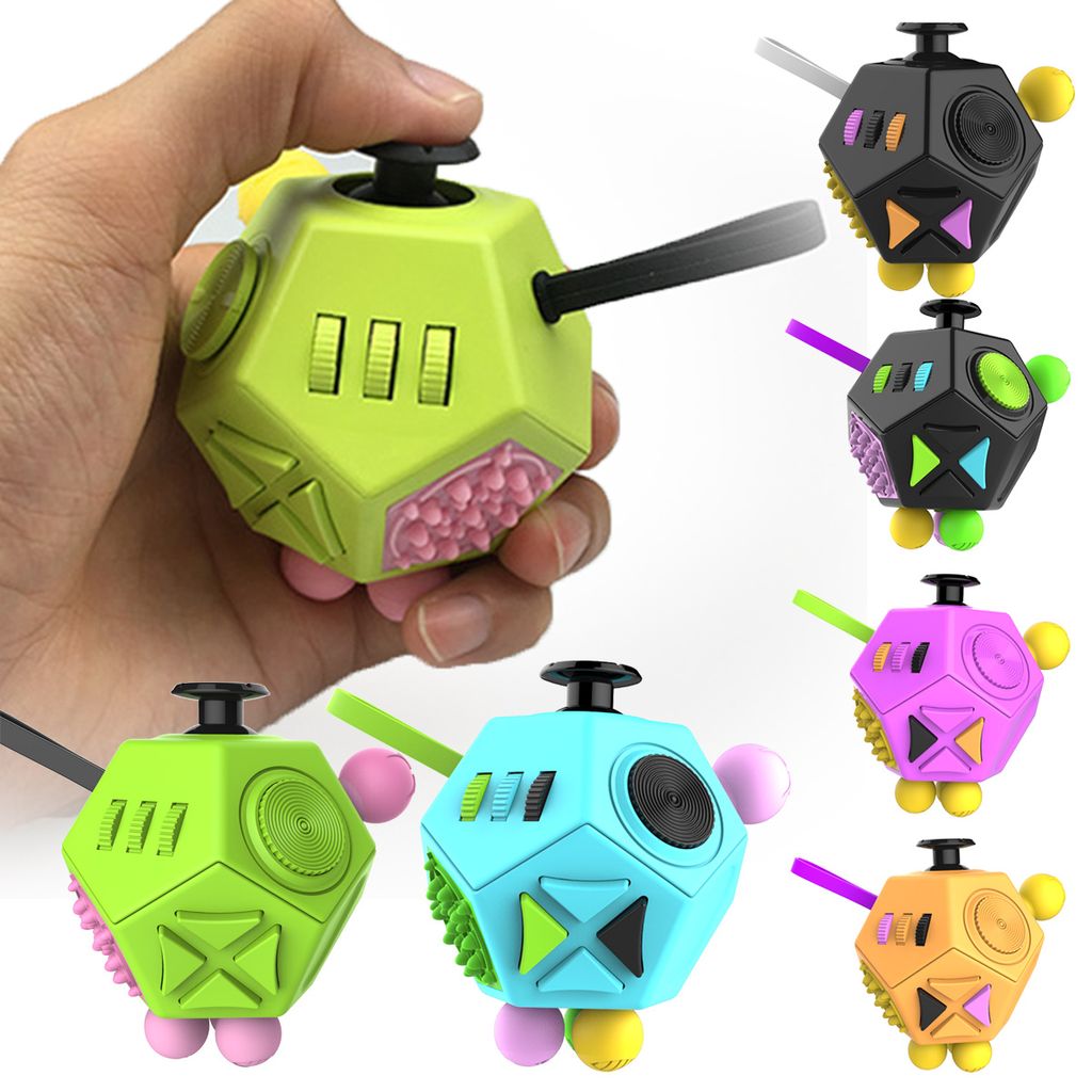 2Stück Bubble Push Sensory Fidget Toy Set Autismus SEN ADH Stressabbau Spielzeug 