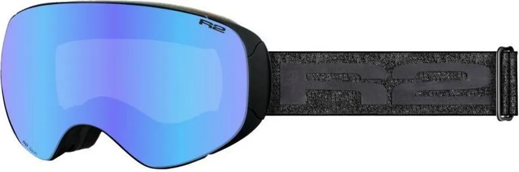 Masque R2 Ski ATG06 fini la buée en poudreuse verre noir Bleu chrome