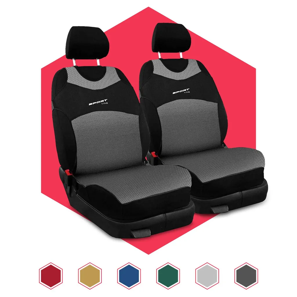 Coprisedile per Auto Universale Argento - Protezione Anteriore 1+1