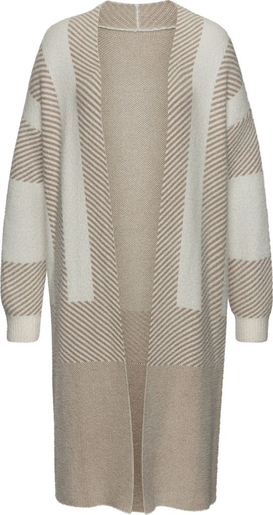 LASCANA Longstrickjacke creme-beige Größe 40/42