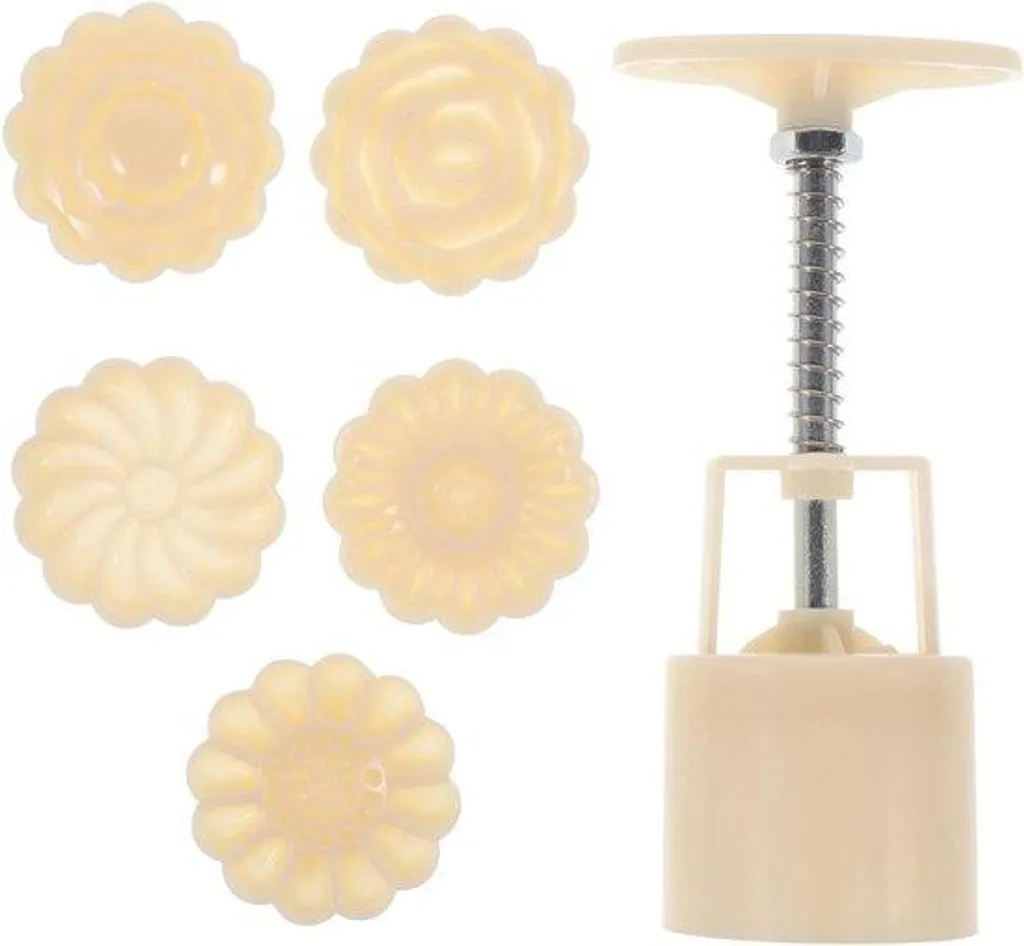 Lot de tampons 3D pour gâteaux et 50g de pâte à sucre blanche incluse