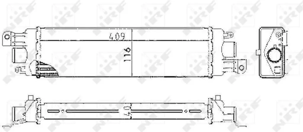 Échangeur d'air en aluminium NRF 30038 - Fiabilité OE 51718679
