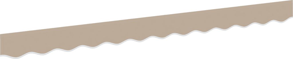 Best Möbel Markisenblende für 2,5 m Rahmen Beige 2,3x0,2 m - Markisen CL72994