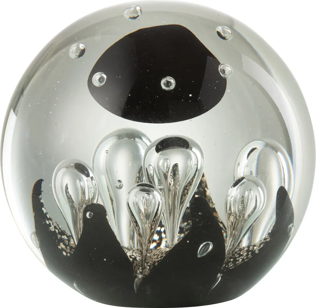 Vase en Verre Large J-Line Magic Or et Noir - Déco Sophistiquée Durable