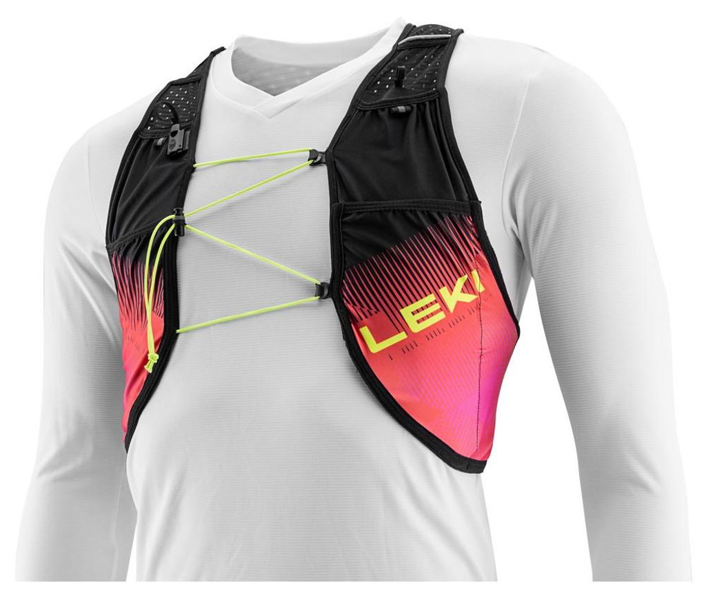 Trail Running Quiver Vest SM pink- black- bright red-neonpink
