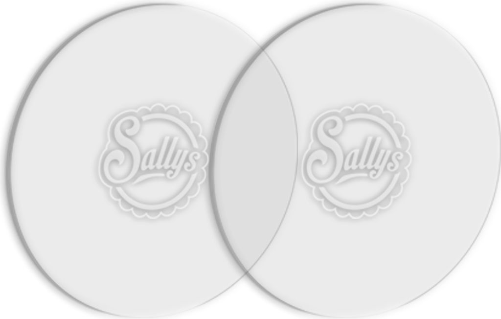 Sallys Ganaching Platten rund - verschiedene Größen - Ø 15cm