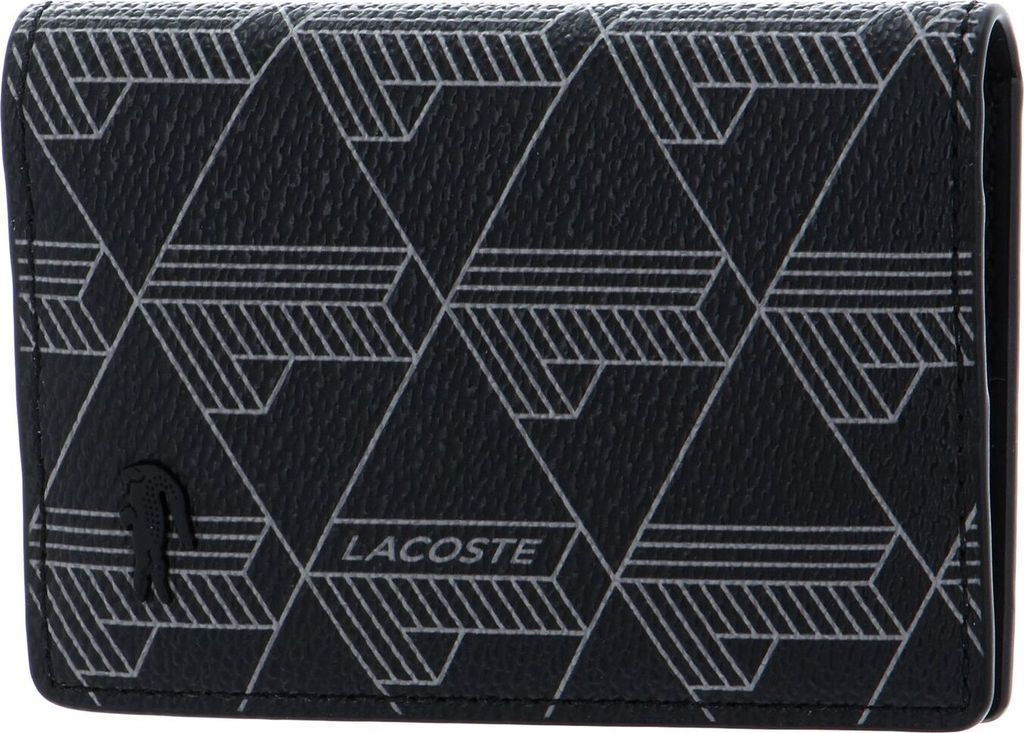 LACOSTE Kartenetui Pocket Organizer Monogram Noir Gris Produktbild 