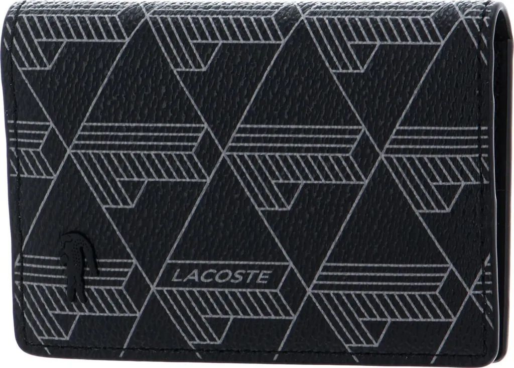 Protégez vos cartes avec l'étui Lacoste Pocket Organizer Monogram Gris