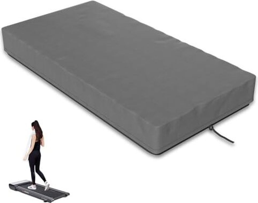 Laufbandabdeckung, Wanderblock 420D-Abdeckung Laufband, faltbar, wasserdicht, Staubschutz, Oxford Under-Desk Home, 140 x 71 15 cm, Grau