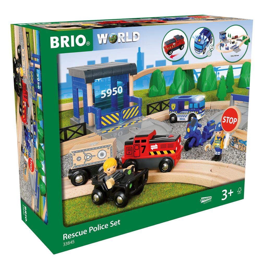BRIO Bahn Großes Polizei Deluxe Set, 3 Jahr(e), Holz, 34 Produktbild 
