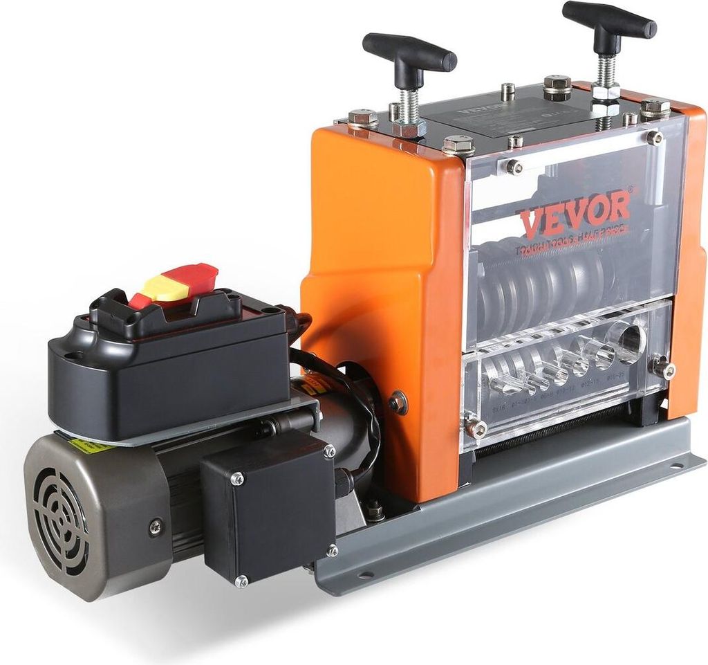 Automatic Wire Stripping Machine, 0.06''-0.98'' Electric Motorized Cable Stripper, 60 W, Wire Peeler with Visible Stripping Depth Reference, 6 Roun...