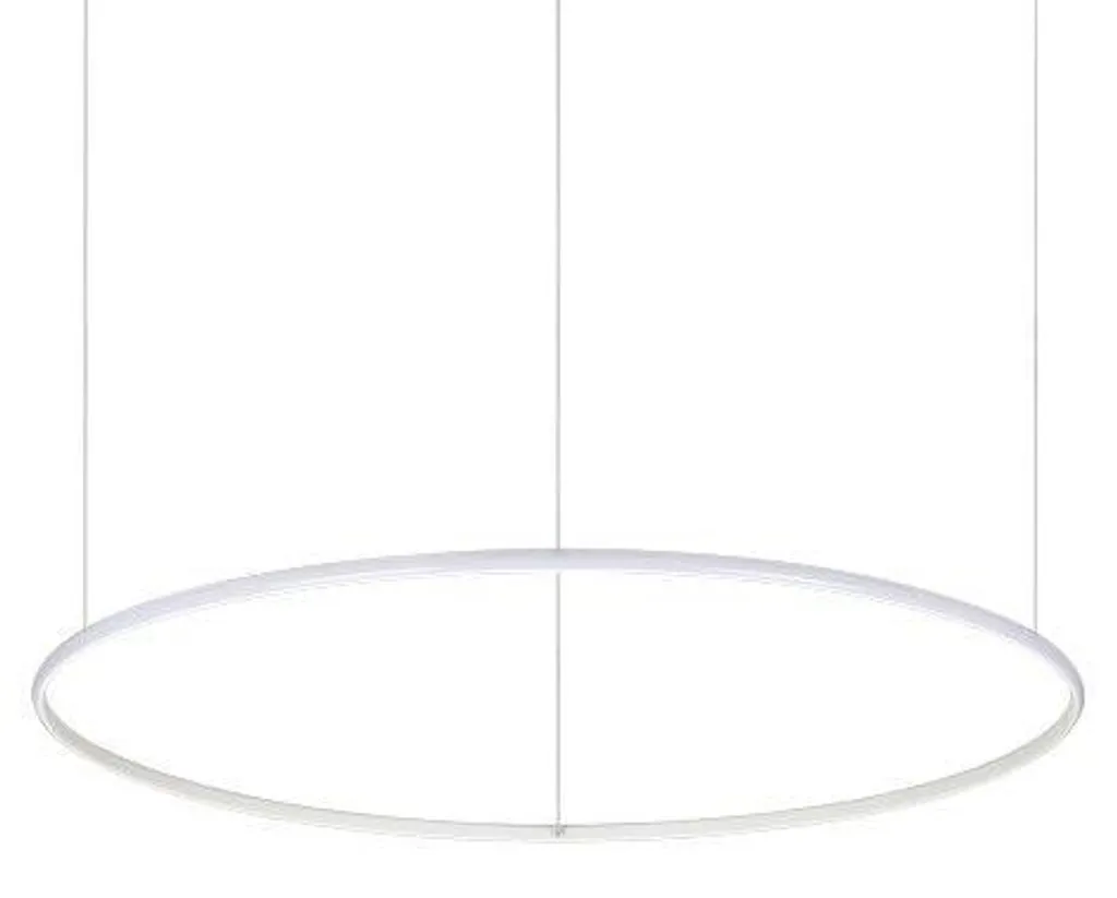 Lustre LED Annulaire Blanc Hulahoop 100cm pour Salon et Séjour